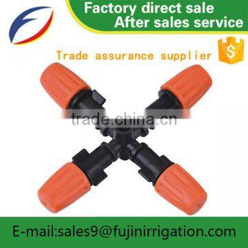 Spray injector mist garden hose carbide nozzle holder assembly