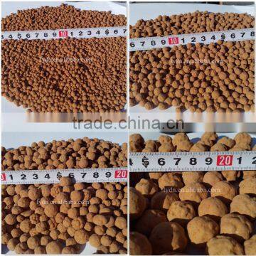 Red Brown 1-16mm Clay Pebbles For Potted Plants