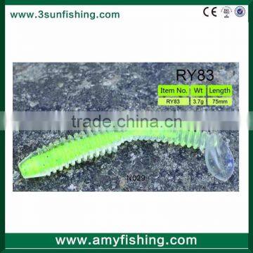 Sea fishing single tails bait