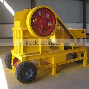 Hot sale mini mobile jaw crusher powered by diesel