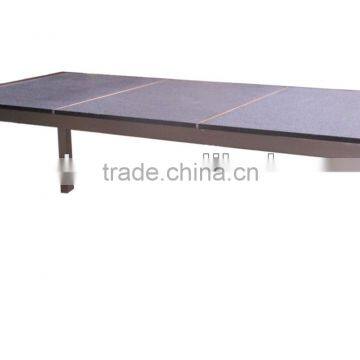 outdoor garden granite stainless steel table