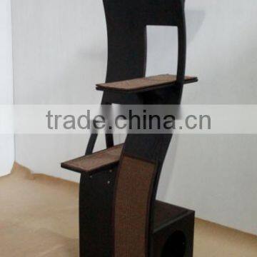 Indoor Luxury Decorative Wooden Cat Tree photo-3