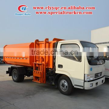 Euro 4 new condition Hydraulic Lifter Garbage truck with 5cbm capacity