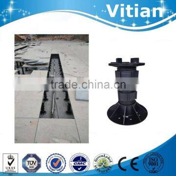 Outdoor Anti-corrosion WPC Floor Keel Adjustable Terrace Plastic Pedestals photo-3