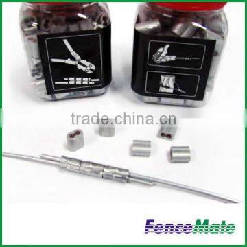 Electric Fence Gritted Aluminum Crimp Sleeve photo-3
