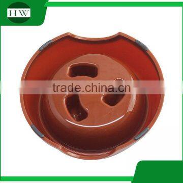 Travel Portable Colorful Plastic Anti Choke Food Dog Cat Slowing Eating Pet Bowl photo-5