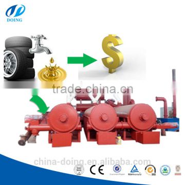 Best price continuous waste plastic to diesel machine/ scrap plastic oil pyrolysis machine