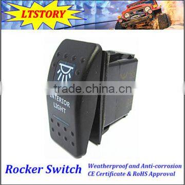 DC 12-24V Waterproof Carling Rocker Switch For Snowmobile