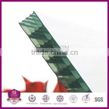 Five Walls Green Polycarbonate Sunshade Roof Sheet For Skylight Solar Control Grade A Cheap Price Wholesale 12mm photo-3