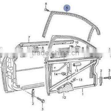 Driver side door rubber seal