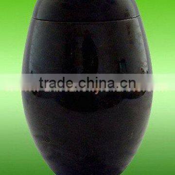 POLISHED MARBLE STONE/JET BLACK MARBLE URNS photo-6