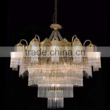 Rococo Style Crystal Bronze Chandelier/ Home Decor Retro Brass Pendant Lamp/ Luxury New Design Ceiling Lamp photo-6