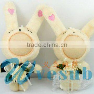 10cm Sublimation DTY 3D Couple Photo Face Doll with Wedding