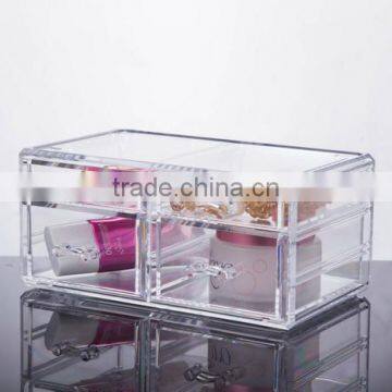 High Quality PS Transparent Large Size Cosmetic Box /Dressing Case With Various Usage photo-2