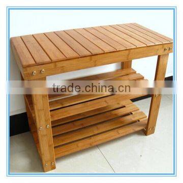 High quality eco-friendly customized wooden shoe shelf wholesale