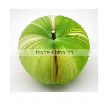 A098 Wholesale 3D Promotional Shape Green Apple Fruit Memo Pad photo-2