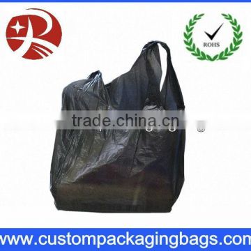 EPI biodegradable plastic carry shopping bag with BLACK color