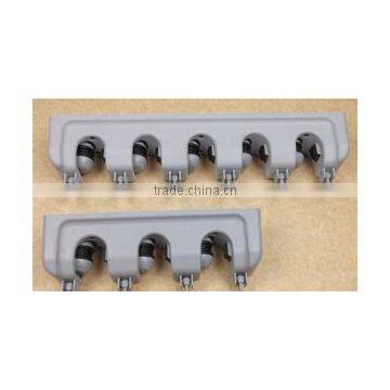 Mop Broom Holder Broom Organizer Key Rack Towel Hooks 5 Non-slip With 6 Hooks Wall Closet Mounted Organizer Brooms Mops Rakes Ga photo-4