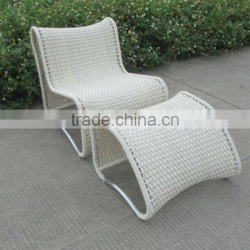 Outdoor Beach Chair Rattan Poolside Sun Lounger Used for Hotel Garden Furniture photo-3