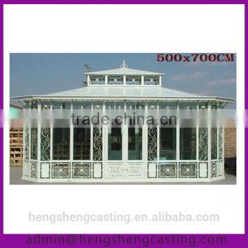 Outdoor White Garden Steel and Glass Houses photo-3
