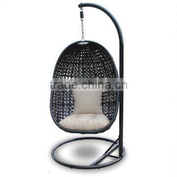 Outdoor Indoor rattan egg shaped swing chair