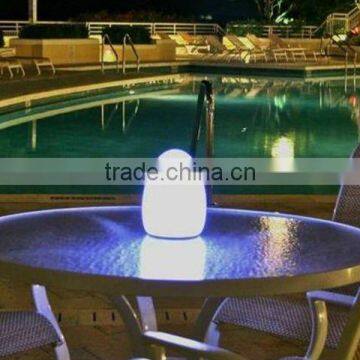 rechargeable PE used colorful led table lamp with 16 color change / waterproof led ground lamp