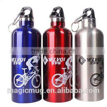 Colorful Sports Water Aluminium Bottle With Carabiner Lid photo-6