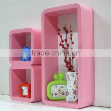 High Quality MDF corner decorative wall shelf