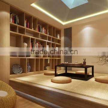 BISINI New Chinese Style Interior Wood Lounge Design