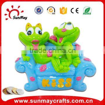 Polyresin Lovely Frog Money Box photo-2