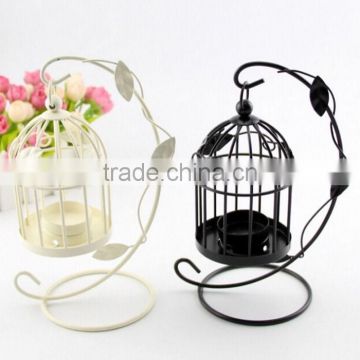 Vintage Metal Bird Cage Candle Holder Stand Lanter Wedding Table Decoration