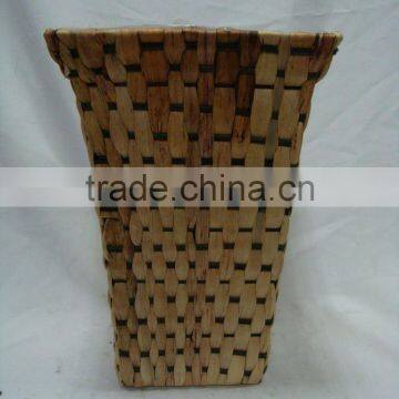 Square waterhyacinth / rattan flower planter