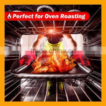 2017 Hot Heat Resistant Cooking Gloves Food Grade Silicone Grips Cooking Gloves photo-2