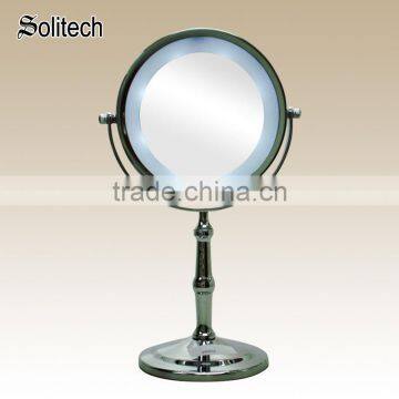 OEM ODM cosmetic LED table mirror double sided magnifying table mirror