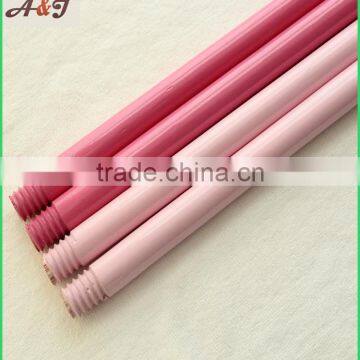 Colorful Varnished Wooden Broom Handle With 7.8cm Plastic Cap