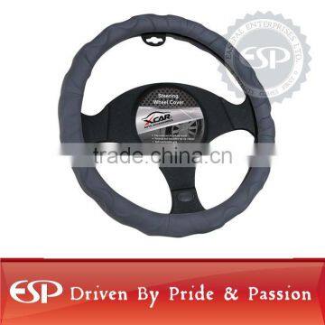 #19593 38cm diameter Genuine Leather Cool Steering wheel cover