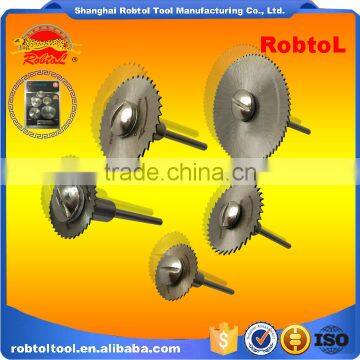 6pcs Set HSS Circular Saw With Mandrel Shank Cut off Wheel Dremel Die Grinder Rotary Tool Cut Pipe Wood Metal photo-2