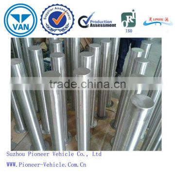 2015 customized floor mounted 304 and 316 stainless steel road bollards with base plate