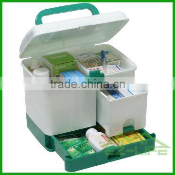 2016 New Design Rattan Plastic First Aid Emergency Medical Cheap Family Samall Accessories Storage Box/organizer/case/kit