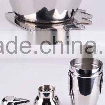Professional Logo Stainless Steel Cocktail Shaker Set Metal Cocktail Shaker photo-6