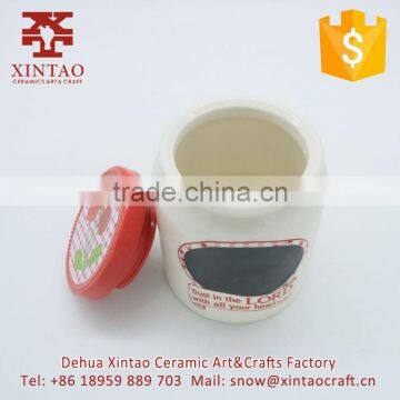 Wholesale Export Tableware Ceramic Jar for Cookies With Strawberry Design photo-2