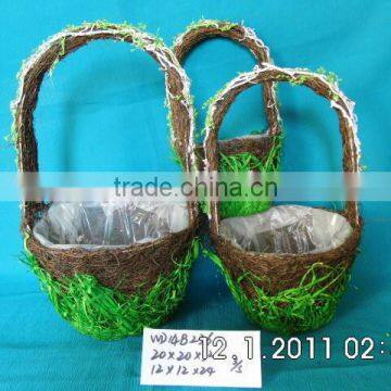 Fiber Cloth Flower Basket photo-2