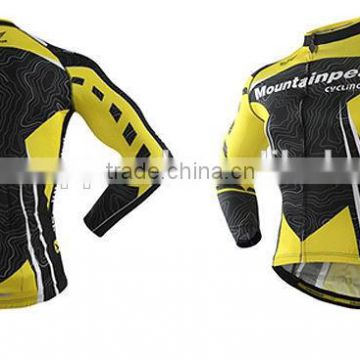 winter cycling wear, bike jersey 100%coolmax cloth