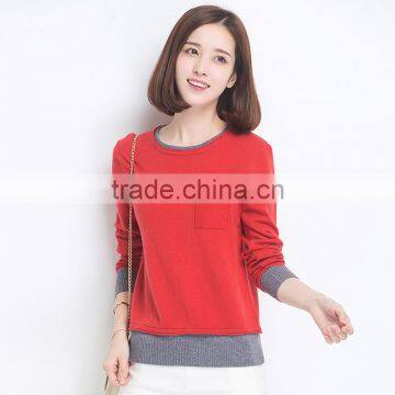 Casual Loose Woman Pullover Knitted Wool Sweater Women Lady Sweater photo-4