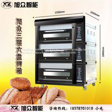 Electric Gas Deck Oven 3 Layer 6 Tray Deck Oven New Goods NO.XZC-306D