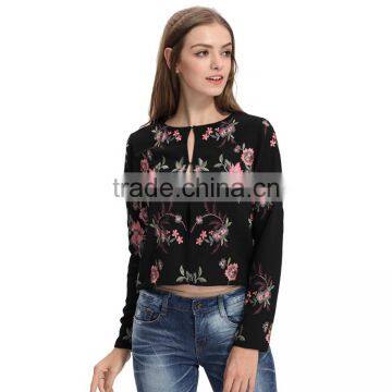 Latest Fashion Women Custom Embroidery Bomber Jackets photo-2