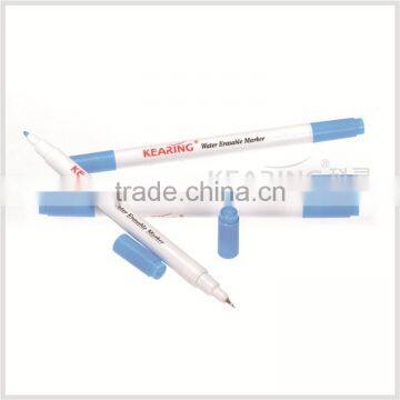 Kearing Water Erasable Pen 1.0mm & 0.5mm Dual Tip Blue Fabric Marker Pens with ASTM & EN71 Cerification # WB1005