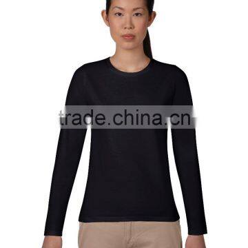 pullover solid color women's long sleeve thin hoodies, custom logo t-shirts wholesale