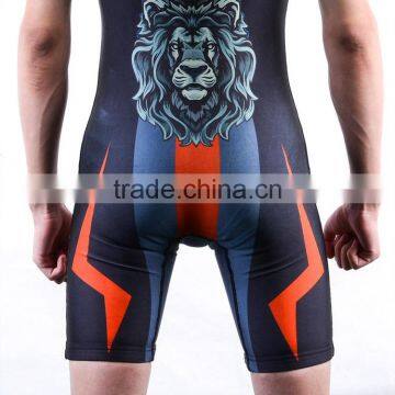 Latest Cool Sublimation Print Cheap Custom Wrestling Singlets photo-4
