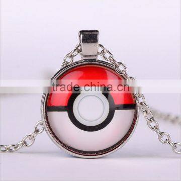 New Style Jewelry Cabochon Pokemon go Gba Latest Design Poke Ball Necklace